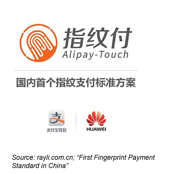alipay fingerprint payment