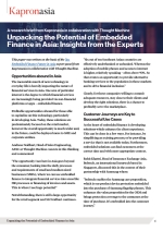 Unpacking the Potential of Embedded Finance in Asia - A Research Brief from Kapronasia in Collaboration with Thought Machine